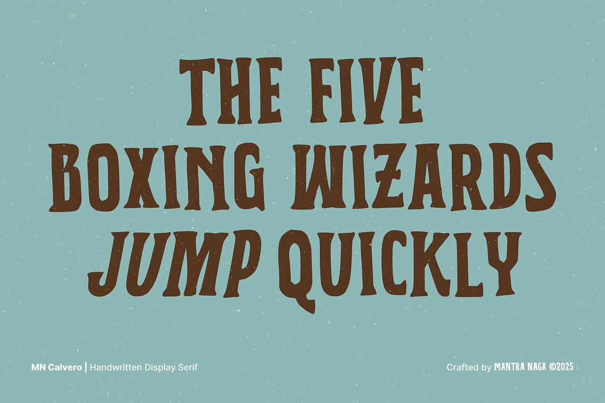MN Calvero - Vintage Handwritten Duo, a Handwritten Font by Mantra Naga (Photo 3 of 16)