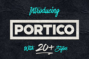 Portico Typeface, a Sans Serif Font by Tugcu Design Co. (Thumbnail 1 of 12)