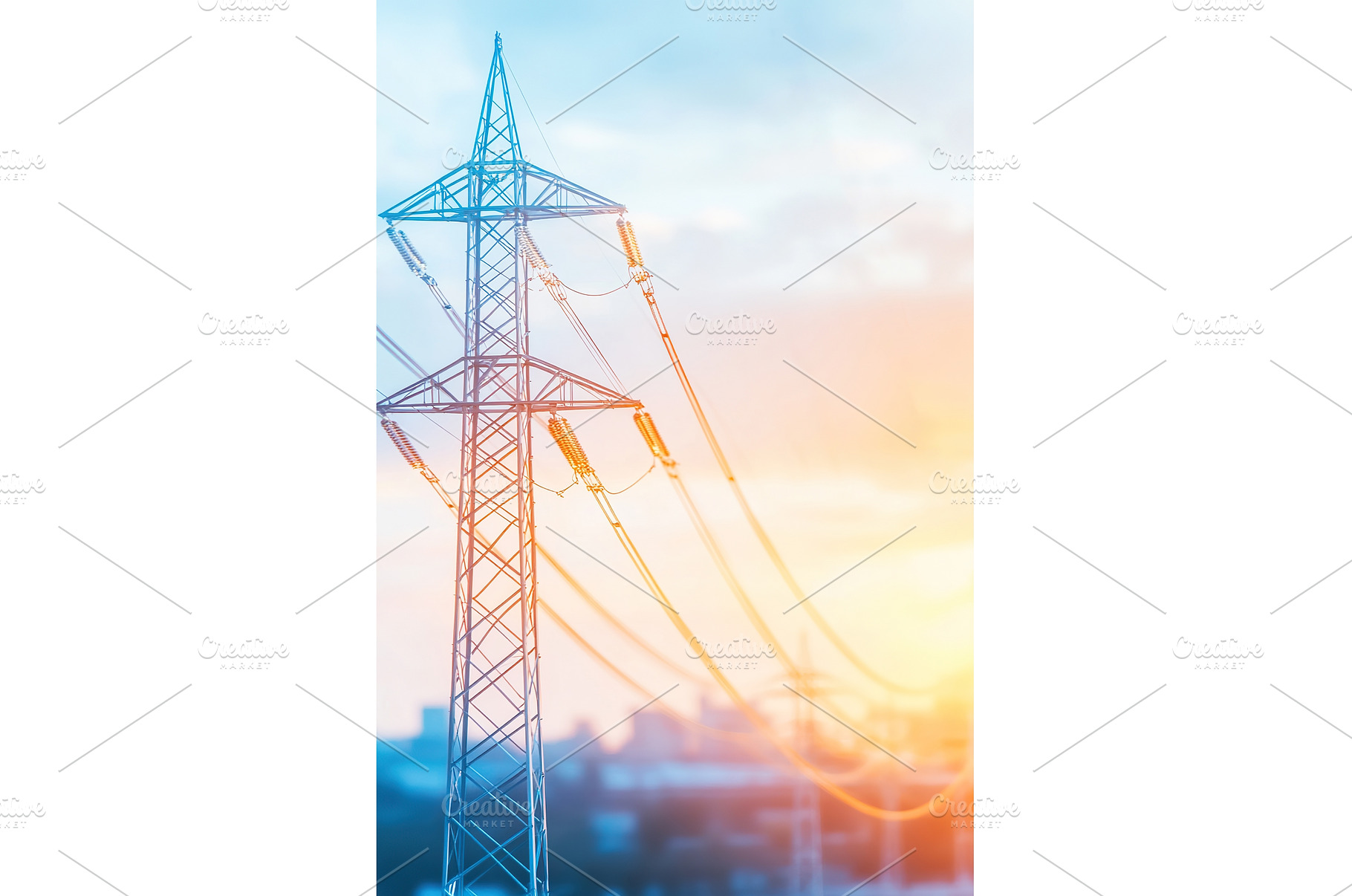 Electricity transmission tower at, an Industrial Photo by Lermont51