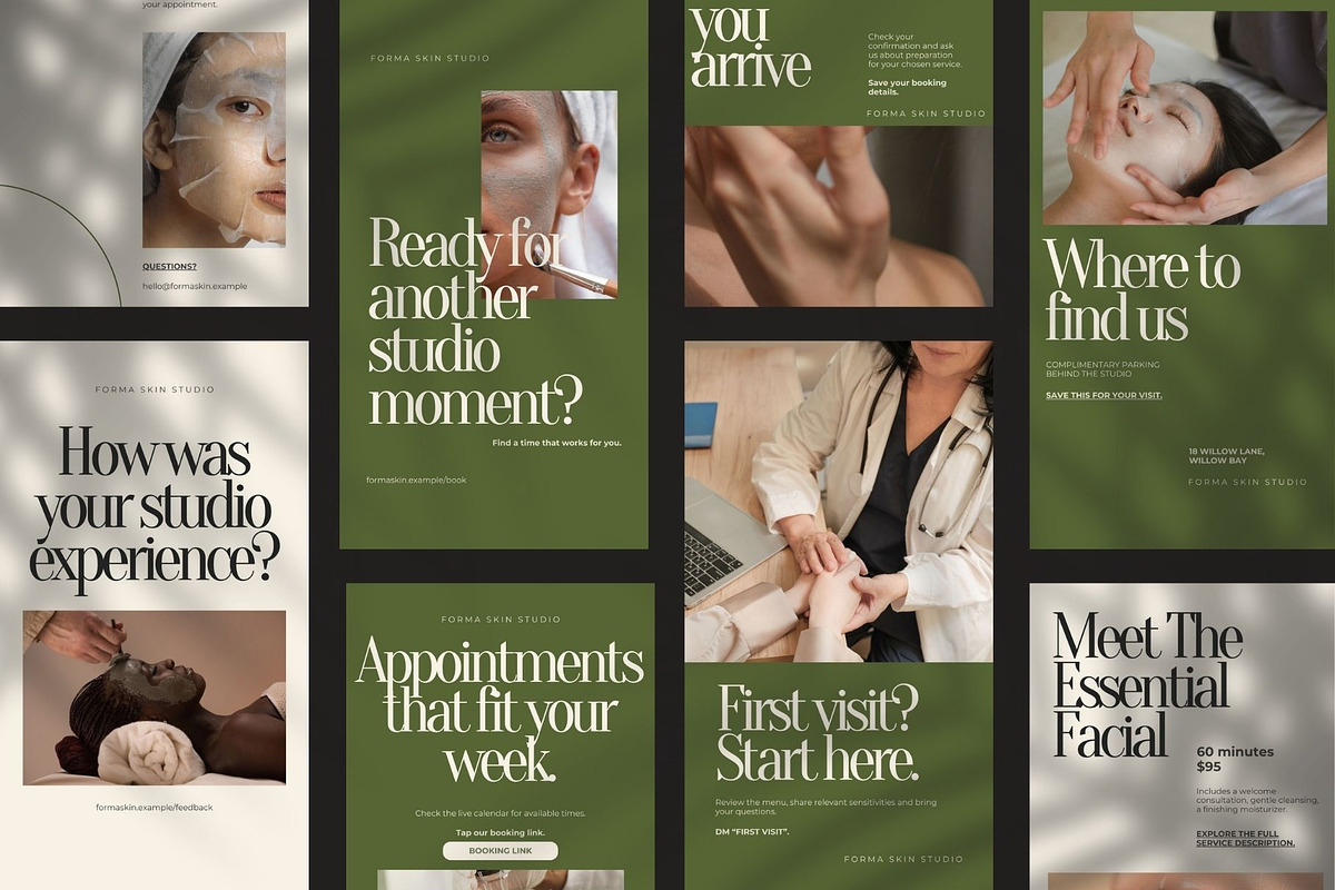 Beauty & Wellness Canva Templates, a Social Media Template by ShowUp! Studio (Photo 9 of 9)