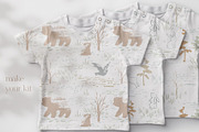 Autumn Forest Patterns and Elements, an Animal Illustration by MeadowFox (Thumbnail 4 of 8)