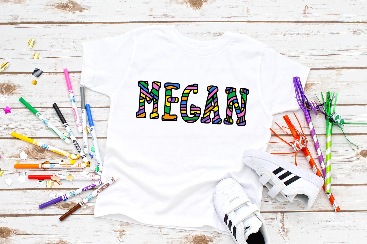 Color It Typeface preview 3