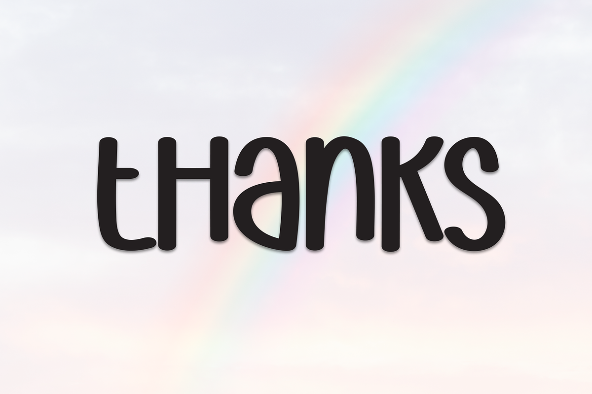 Rainbow Memories | Script Font, a Script Font by Scratchones (Photo 8 of 8)