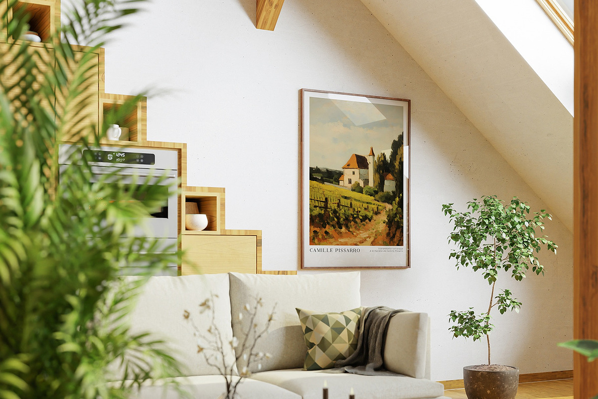 Print Poster Pissarro Painting Style, a Seasonal Illustration by Vibrand Studio (Photo 13 of 14)