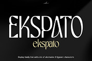 Ekspato Display Font, a Sans Serif Font by Ekahermawan (Thumbnail 1 of 12)