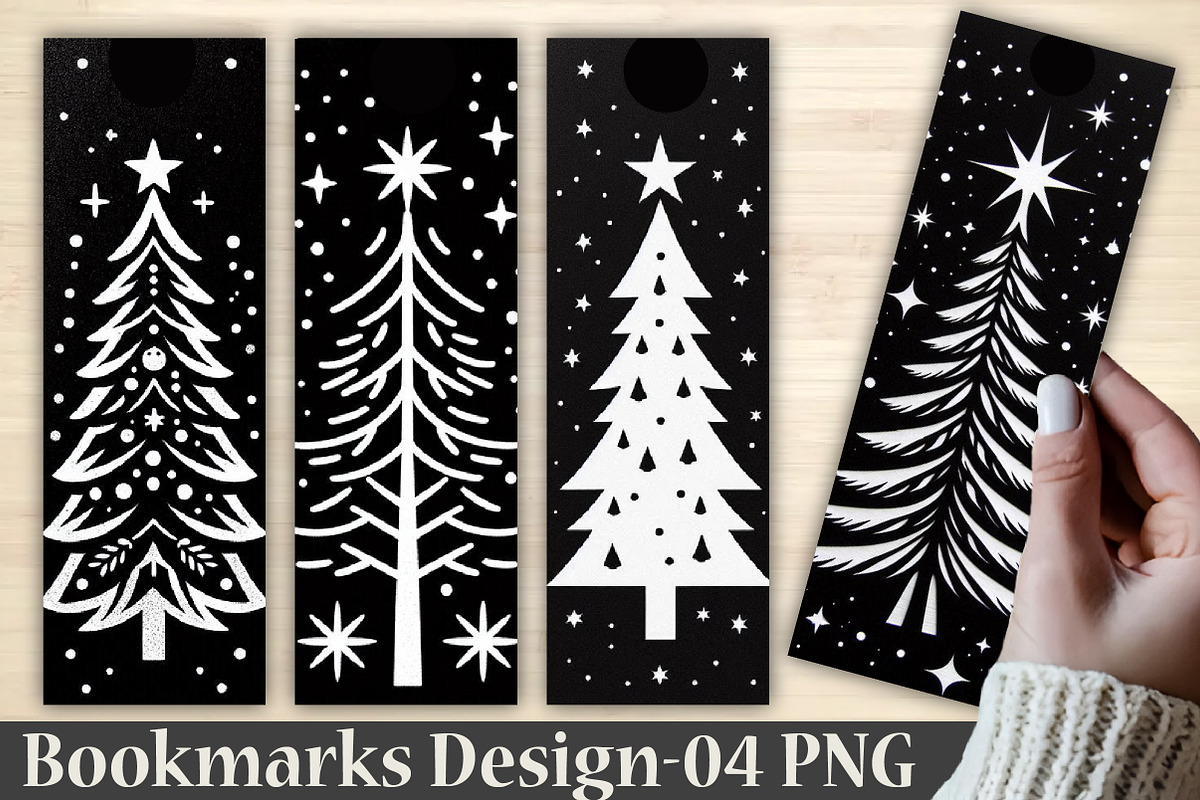 Christmas Tree Bookmark Design, an Illustration by Rose Art