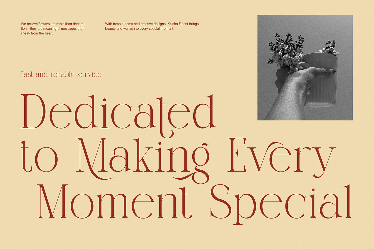 Roslia Elegant Ligature Serif Font, a Serif Font by Graphicxell (Photo 6 of 8)