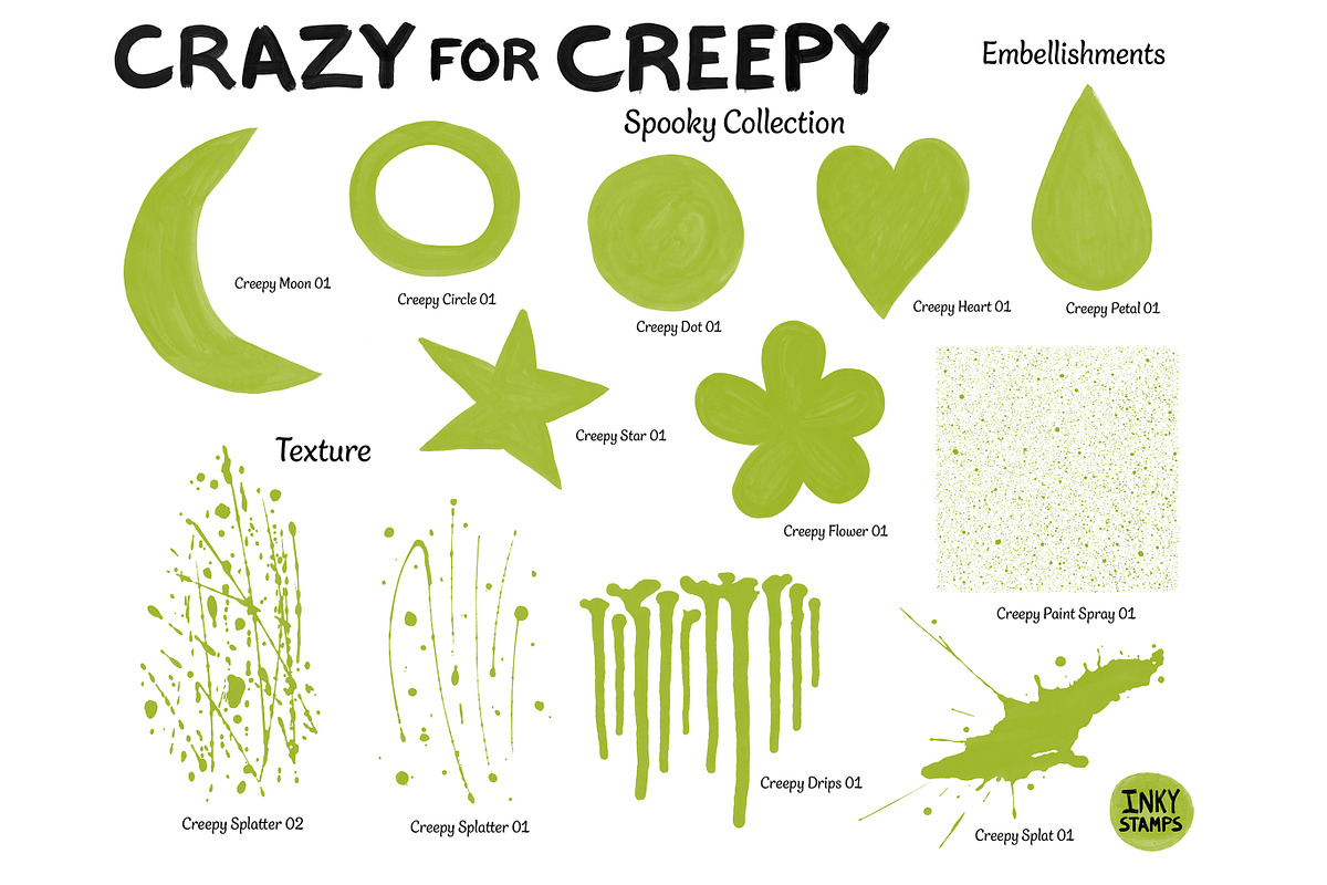 Spooky Stamp Brushes - Procreate, a Brush Add-On by INKY STAMP BRUSHES (Photo 5 of 10)