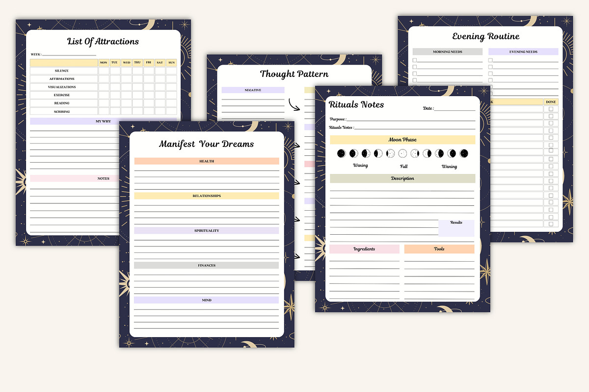 2026 Moon Ritual Journal, a Stationery Template by Designmela01 (Photo 9 of 10)