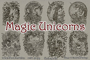 Magic Unicorn and Princess, an Animal Illustration by Samiramay (Thumbnail 1 of 6)