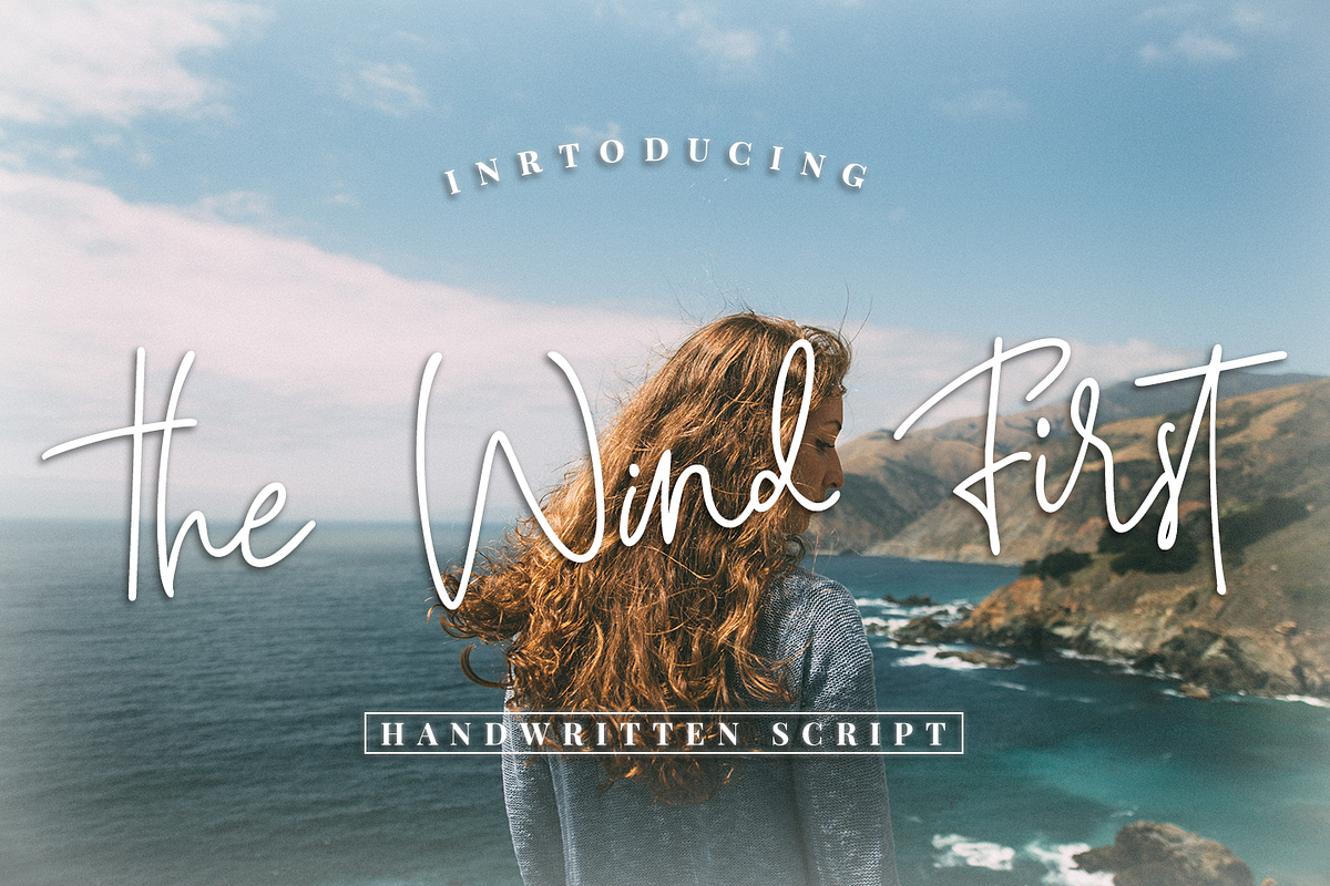 The Wind First - Script font