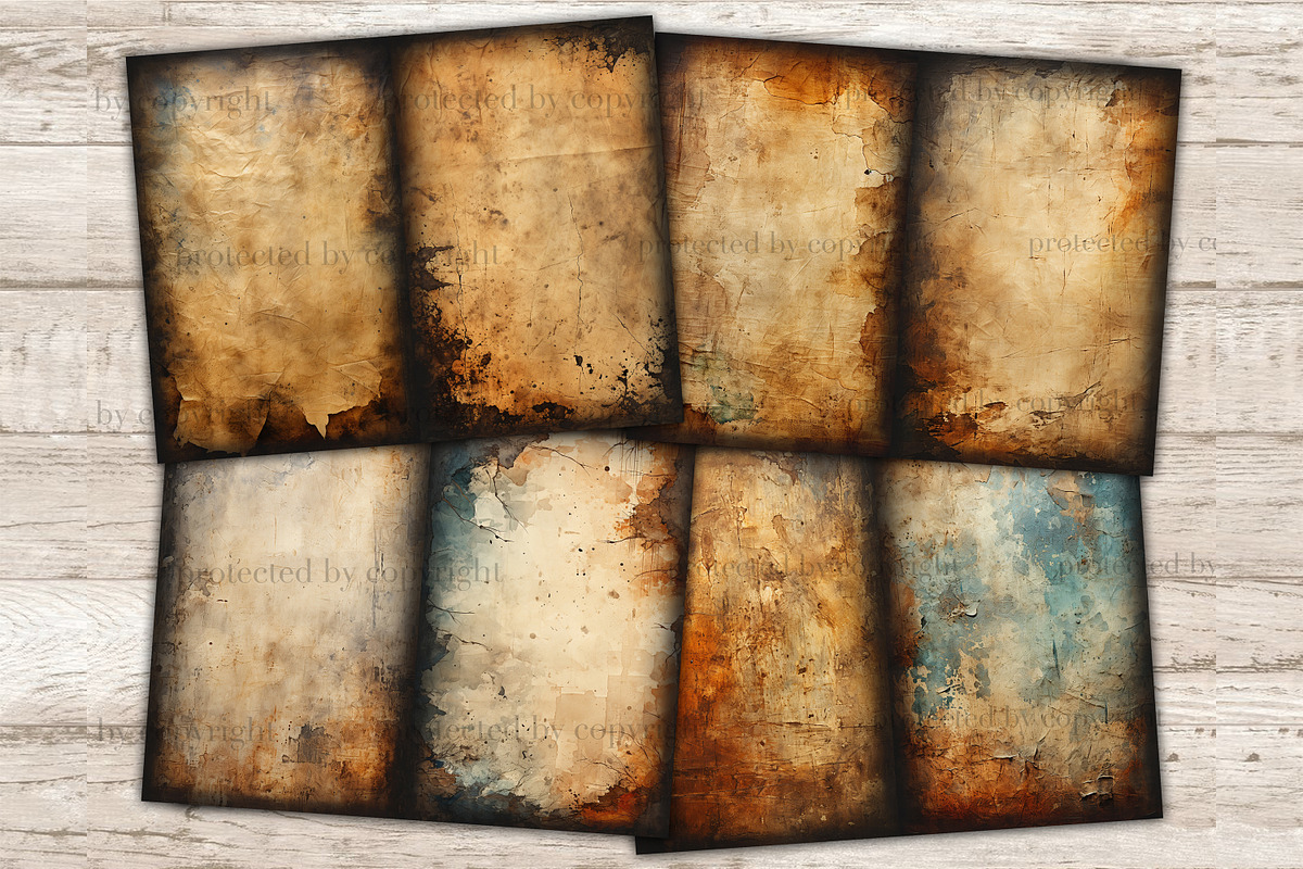 Burnt Paper Junk Journal Pages, a Texture Illustration by GlamArtZhanna (Photo 4 of 10)