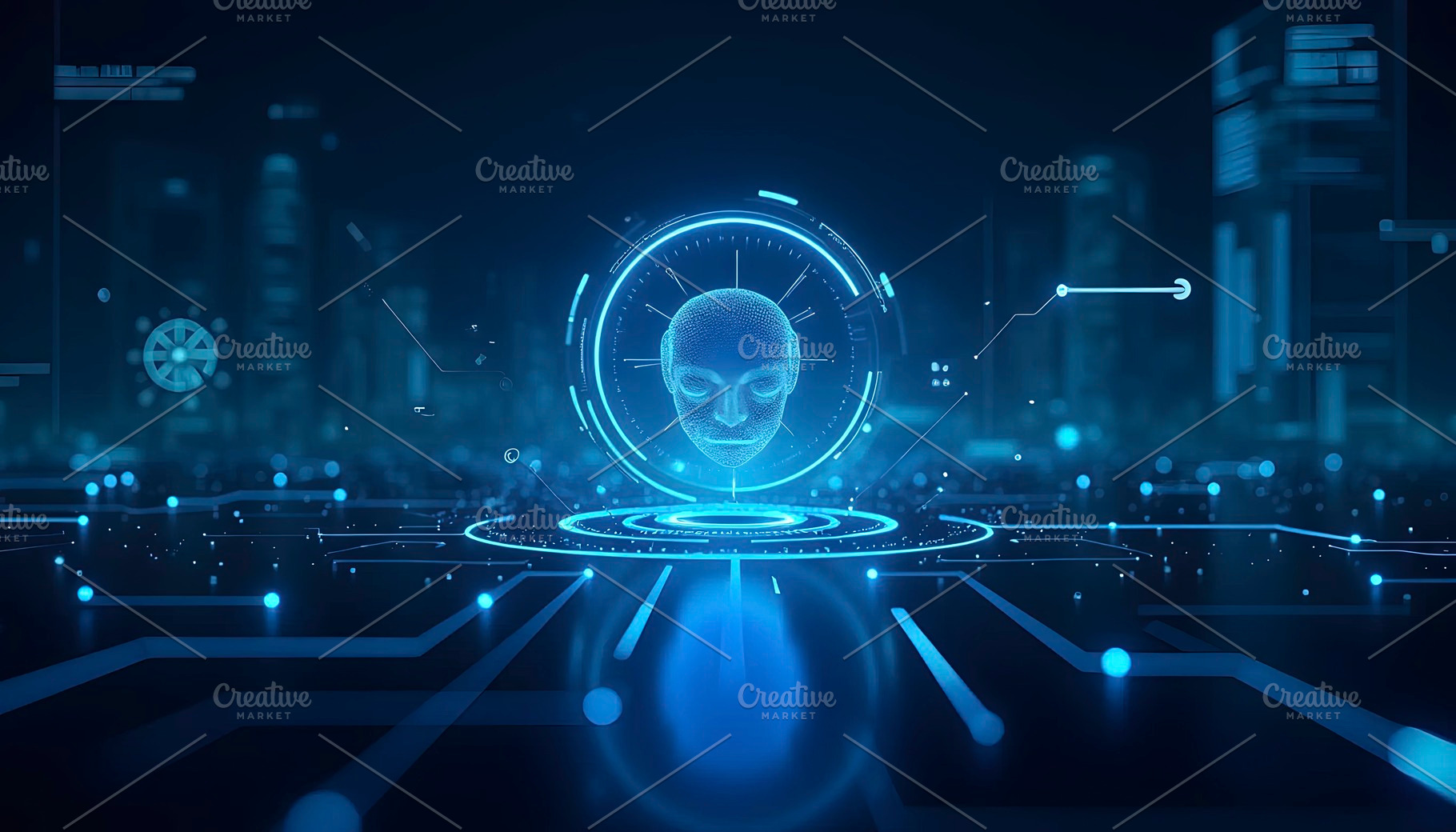 Futuristic Artificial Intelligence I, a Photo by LOGOCREATIVE