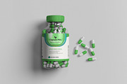 Pills Bottle Mockup, a Packaging Mockup by hokagata (Thumbnail 3 of 5)