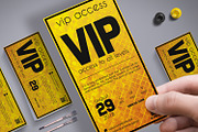 Golden Style VIP Pass Card, a Card Template by Tzochko (Thumbnail 1 of 5)