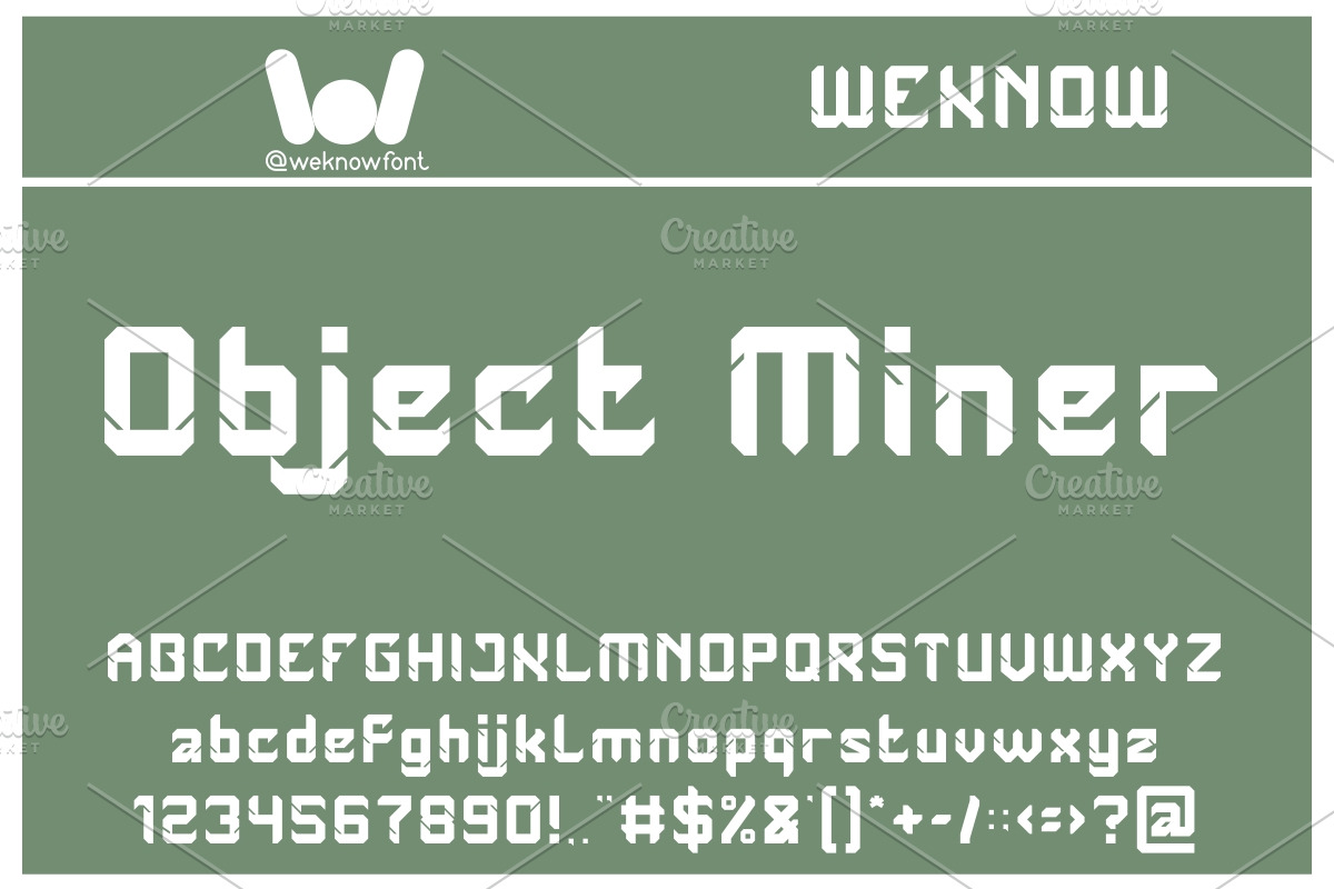 Replicate font, a Font by weknow (Photo 3 of 5)