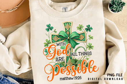 St. Patrick's Day Jesus Sublimation