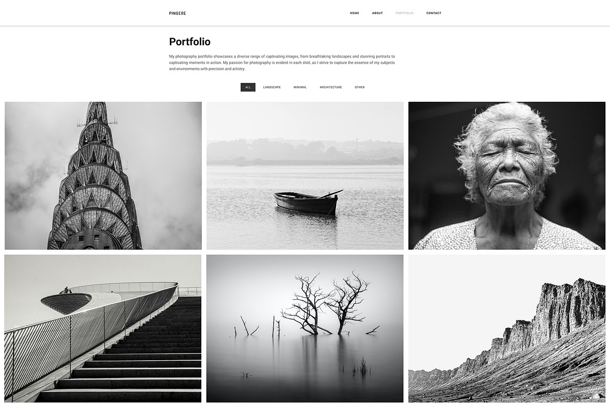 Minimal Portfolio Template, a Design Template by Smart Pixel (Photo 11 of 16)