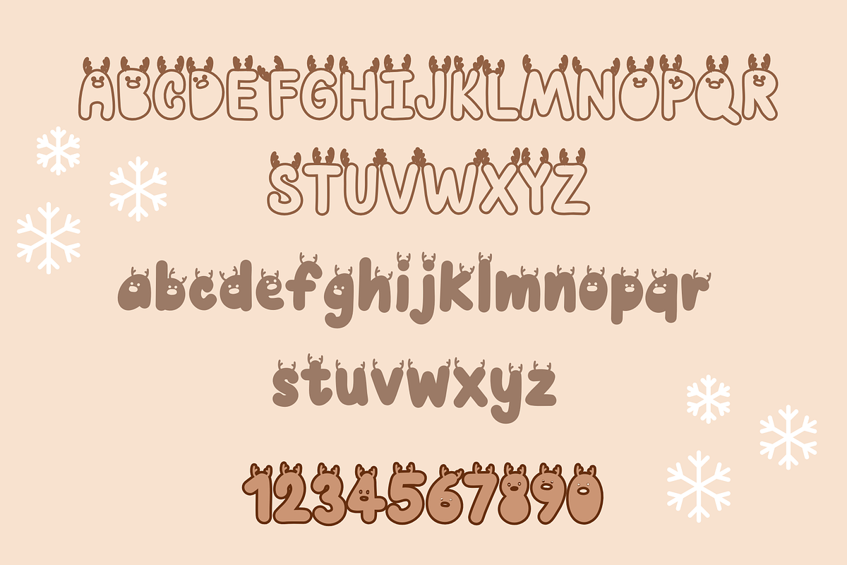 Reindeer font, a Handwritten Font by JJuta (Photo 6 of 6)