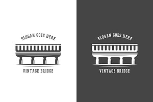 Vintage Bridge Logo Design Icon, a Templates & Theme by Morvana Crew
