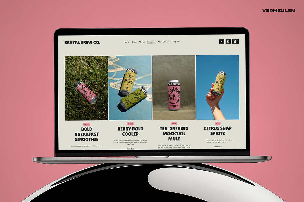 Squarespace Website Template | Bold, a Squarespace Template by Vermeulen Design Studio (Photo 2 of 7)