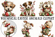 Whimsical Easter Animals Clipart, an Illustration by OK Design (Thumbnail 2 of 6)