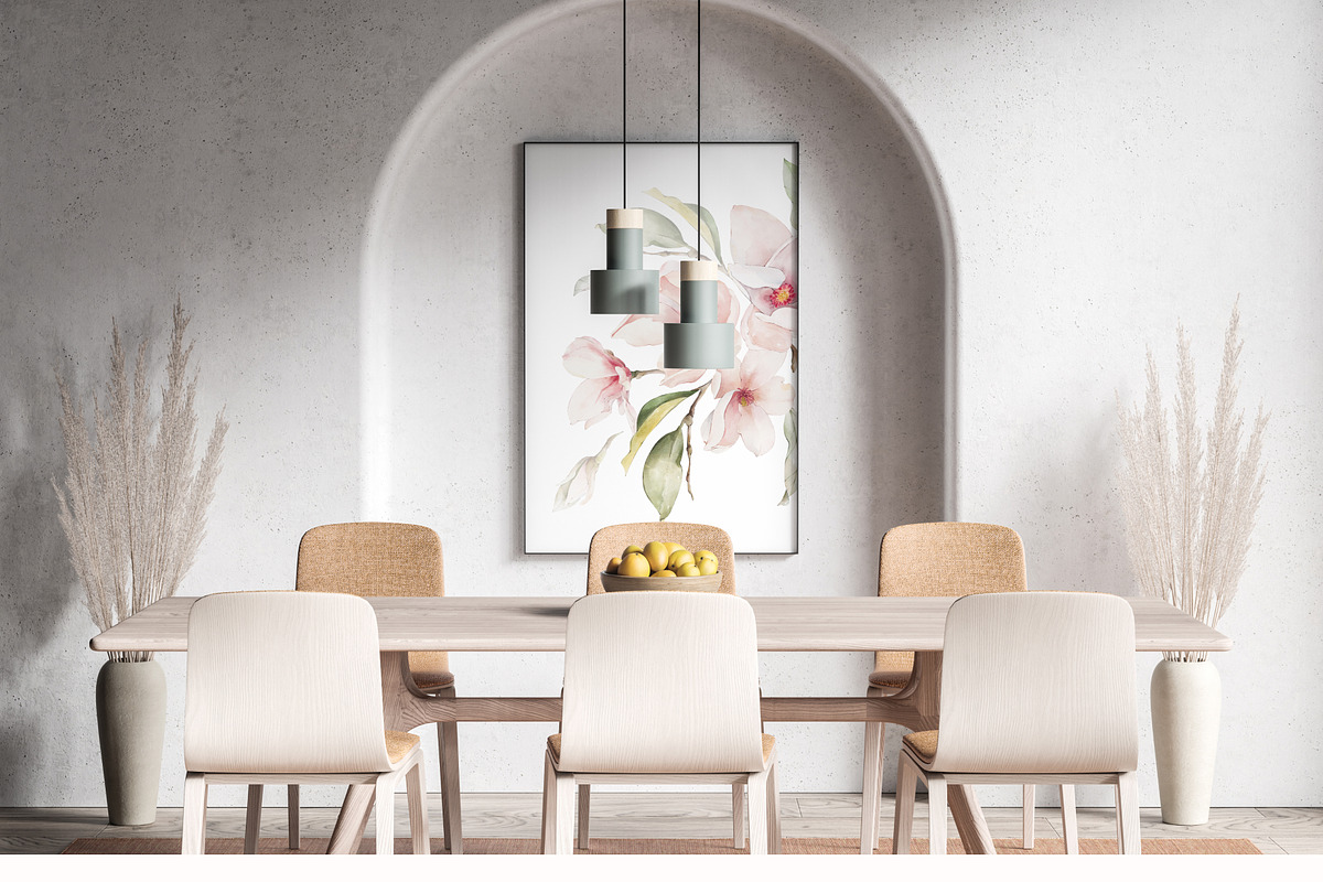 Magnolia watercolor floral set, a Decorative Illustration by Yuliia Lashevska (Photo 5 of 13)