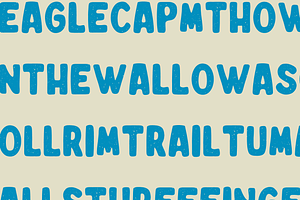 Happy Trails Hand Drawn Typeface