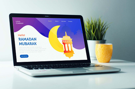 Ramadan Landing Page with Lantern, a Landing Page Template by bungamustia