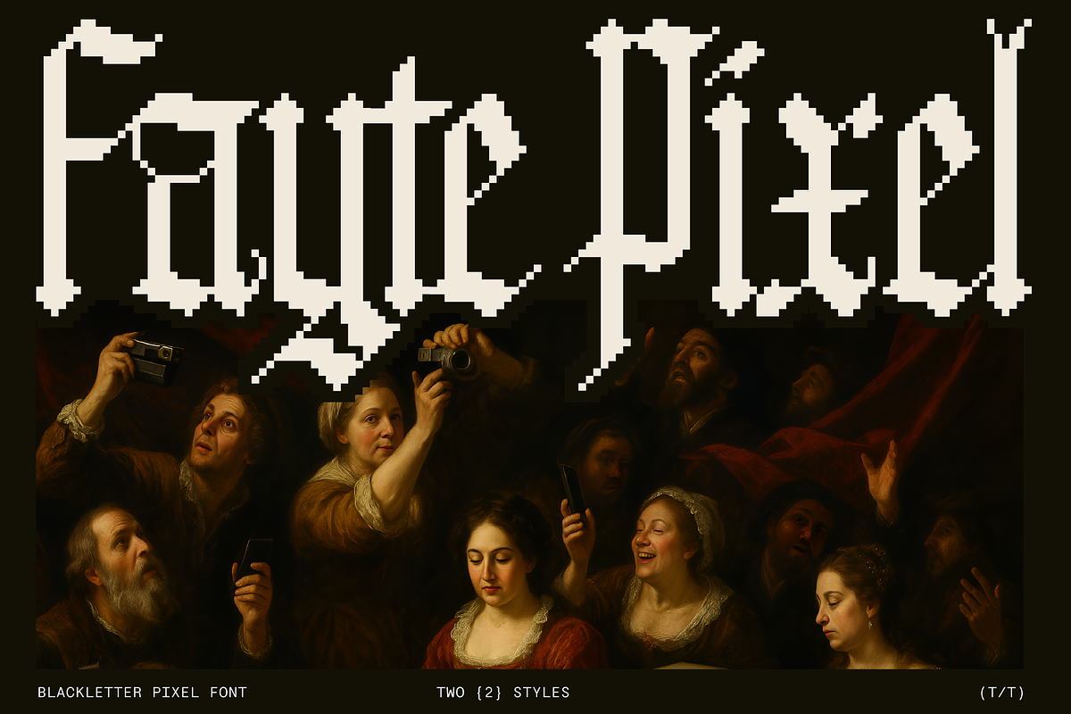 Fayte Pixel Retro Blackletter font, a Font by That That Creative (Photo 1 of 15)