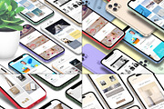 3D iPhone Presentation Mock-Up Bun 2, an iPhone Mockup by Graphicsworld125 (Thumbnail 1 of 15)
