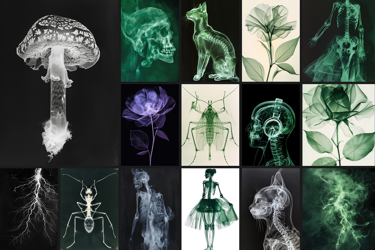 55 Immortal X-ray Print Posters, a Texture Graphic by NassyArt (Photo 6 of 14)