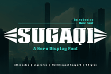 Sugaqi | Display Hero Font