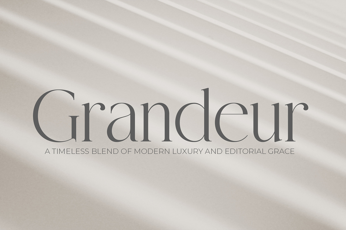 Grandeur – Elegant Classic Font, a Serif Font by OWPictures (Photo 1 of 11)