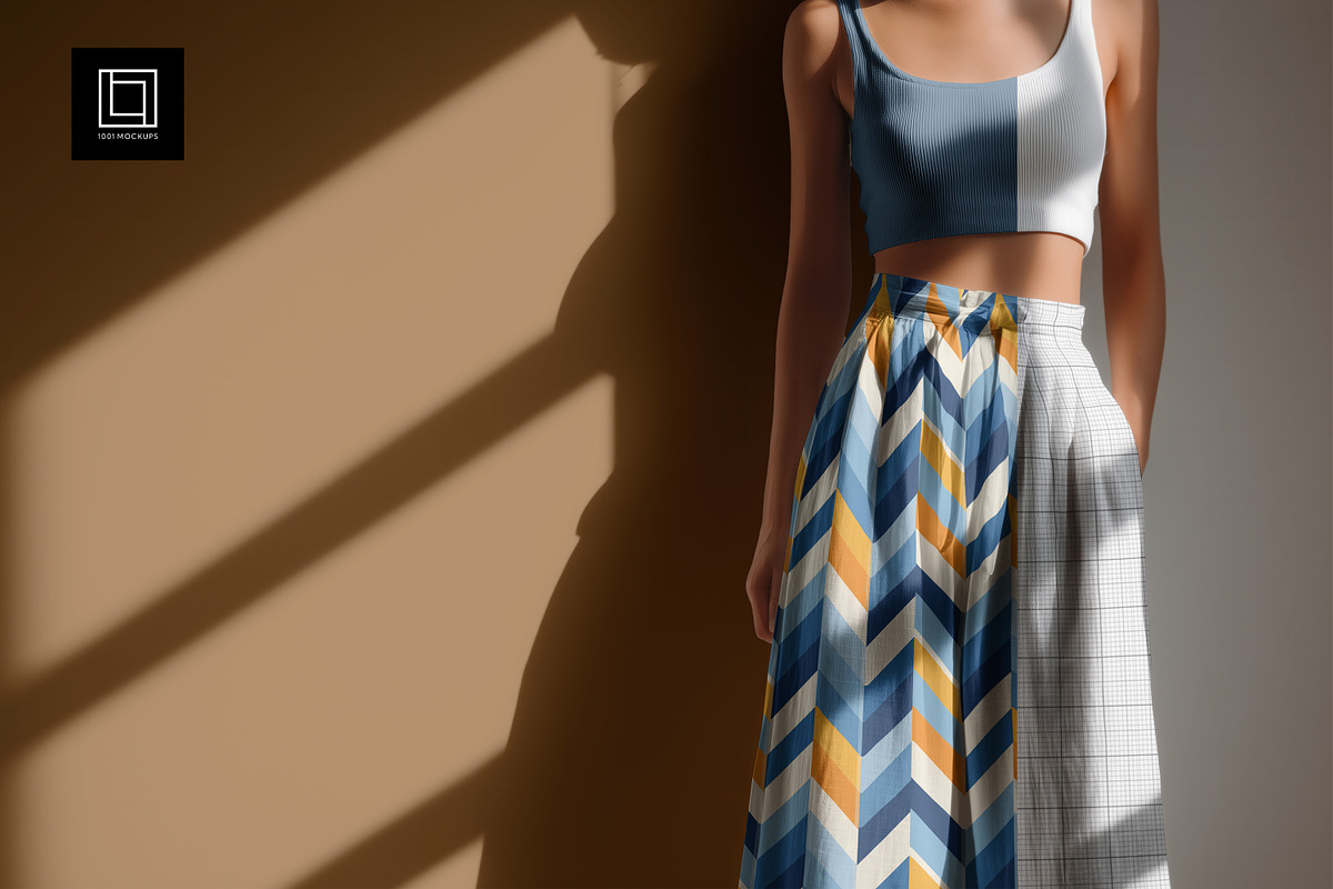 Wide Cotton Pants Studio Mockup PSD, a Bottom Mockup by 1001 mockups (Photo 1 of 9)