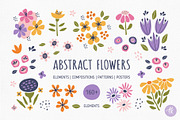 Abstract Flowers Hand Drawn Set, an Object Graphic by Alena Koval (Thumbnail 1 of 11)