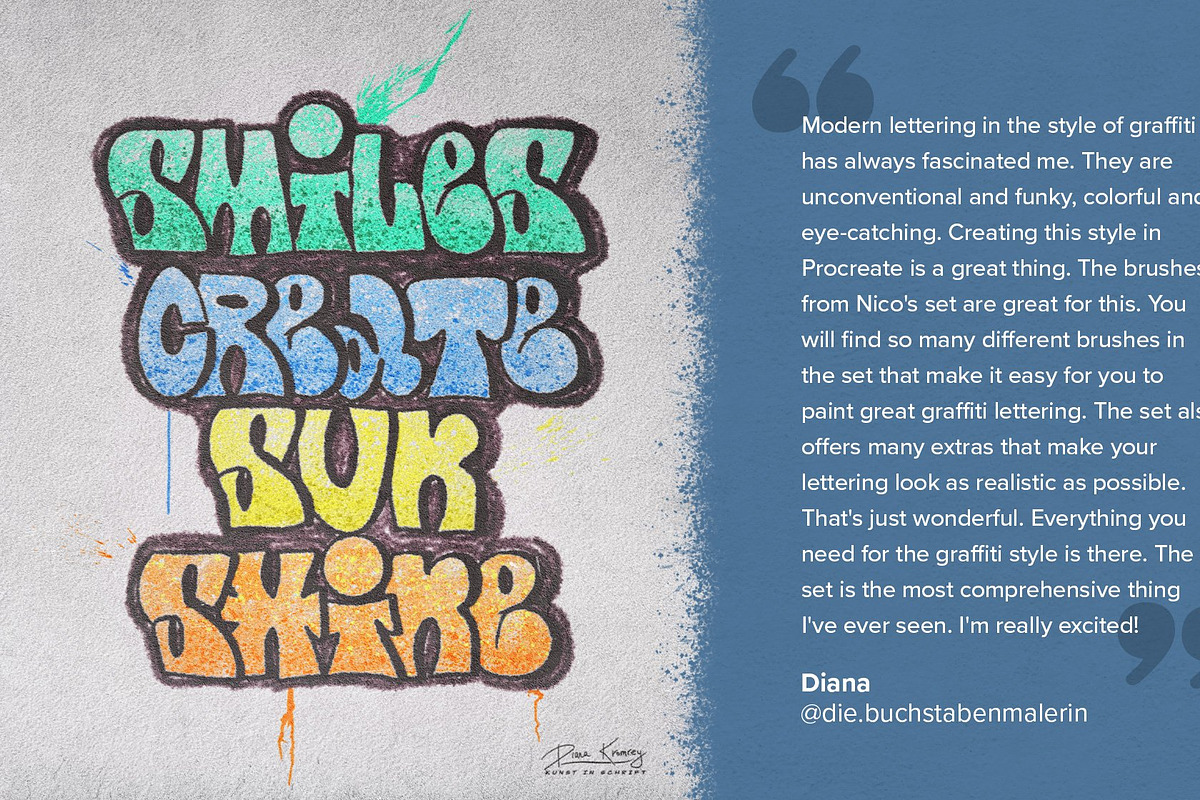 Graffiti Lettering Brush Toolbox, a Brush Add-On by Nico-Ng (Photo 8 of 20)