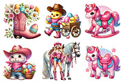 Watercolor Pink Western Easter PNG, a Graphic by CitraGraphics (Thumbnail 4 of 4)