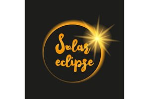 Solar Eclipse Illustration