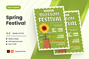 Spring Festival Flyer, a Flyer Template by SquidPixey (Thumbnail 1 of 6)
