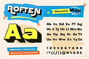 Roften - Chunky Retro Pop Font, a Sans Serif Font by Artisan Themes (Thumbnail 2 of 11)