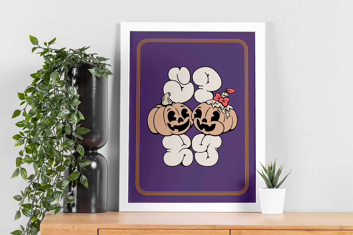 Scary Halloween Pumpkins, a Seasonal Illustration by Alina Sh (Photo 4 of 6)