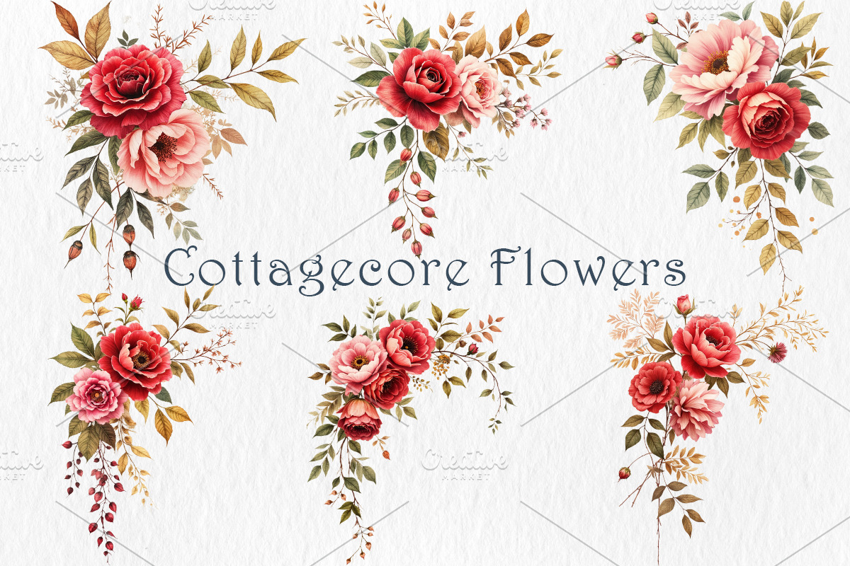 Romantic Roses Clipart Bundle., a Decorative Illustration by GalaDesign03 (Photo 5 of 5)