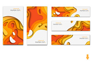 Banners paper cut, colorful set, a Flyer Template by Vitaliy Starkov (Thumbnail 9 of 11)
