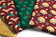 Dog Christmas patterns card elements, a Pattern Graphic by RevolutionizZed (Thumbnail 7 of 14)