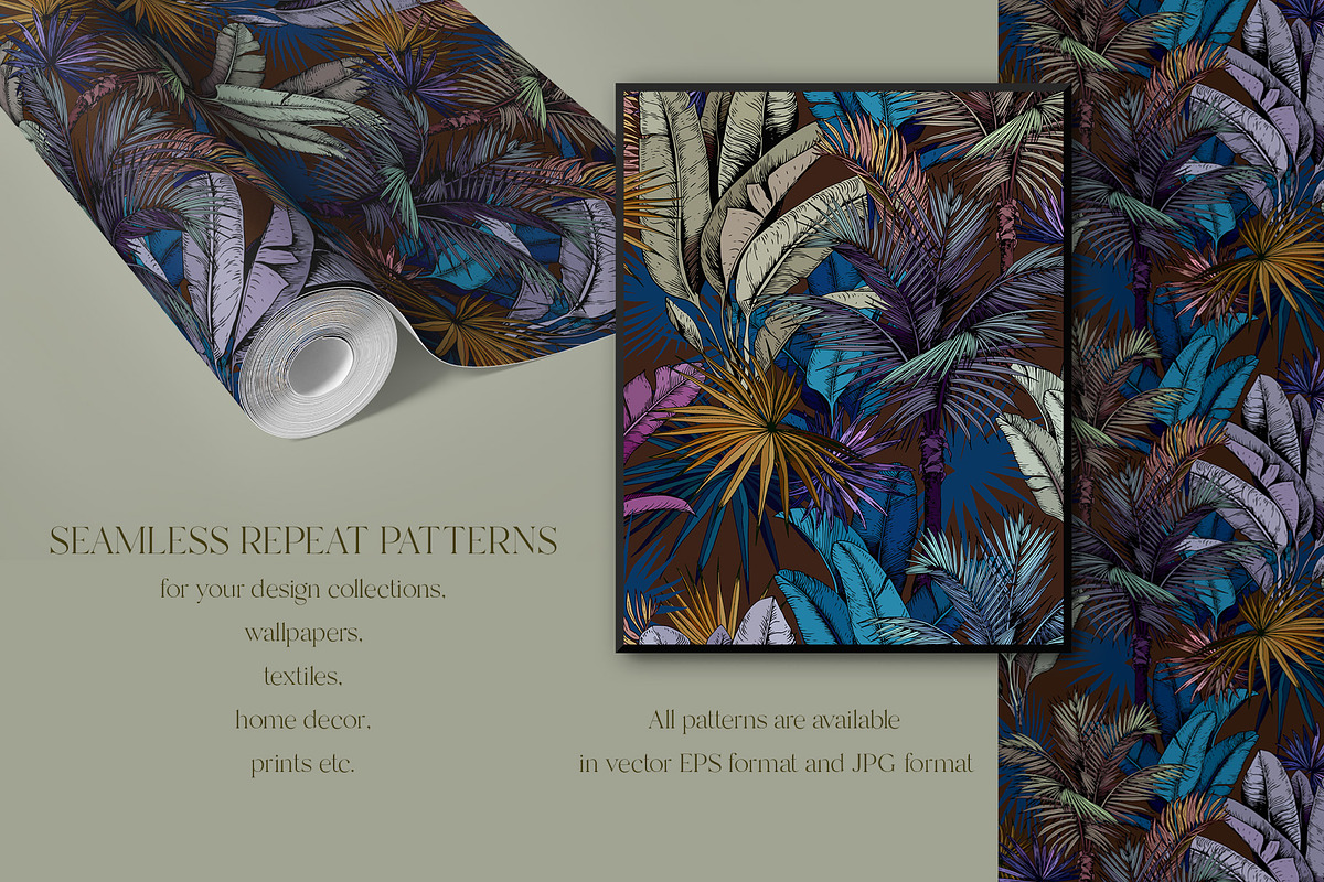 Tropical Foliage Art Prints, a Decorative Illustration by Jeanna Draw (Photo 6 of 10)