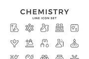 Set line icons of chemistry, an Outline Icon by motorama (Thumbnail 1 of 2)