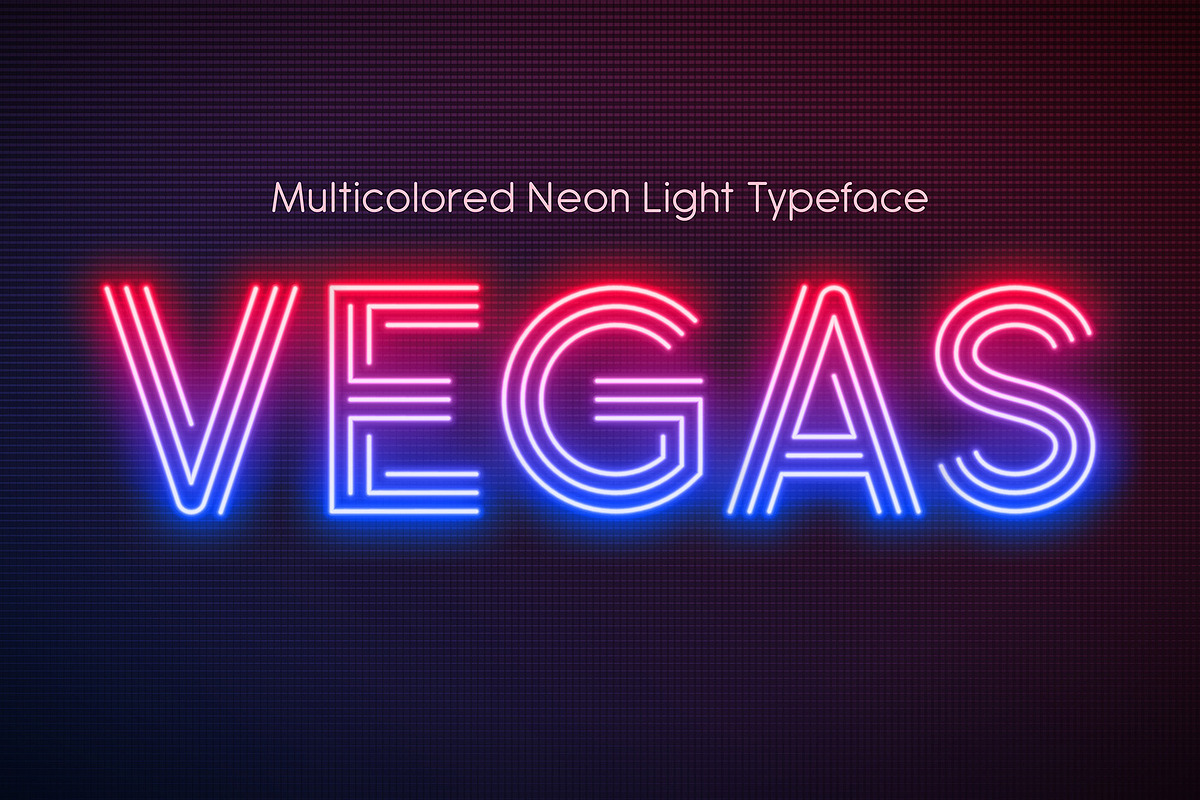 Realistic neon light alphabet, a Decorative Illustration by RevelStockart (Photo 1 of 6)