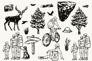 Retro Camping illustrations, an Animal Illustration by DGIM studio (Thumbnail 8 of 12)