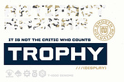 Trophy | Bold Athletic, a Sans Serif Font by Artifact Bazaar (Thumbnail 1 of 8)